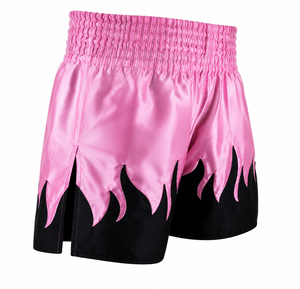 Pantalones cortos de boxeo Muay Thai personalizados de secado rápido, compresión transpirable, sublimación, logotipo frontal, unisex, talla grande, 100% poliéster, 160g - Product Image 5
