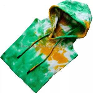 เสื้อฮู้ดครอปยูนิเซ็กซ์ลายมัดย้อม ทรงปกติ ผ้าถัก สวมใส่สบายๆ สำหรับฤดูใบไม้ร่วง สไตล์โอเวอร์ไซส์ - Product Image 5