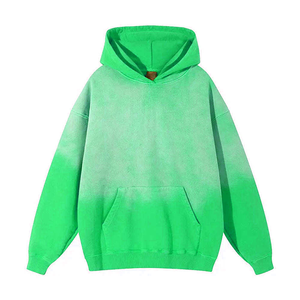 Sudaderas con Capucha al por Mayor Unisex Oversize Tie Dye Degradado Rosa Felpa Francesa Ajuste Regular Estilo Otoño Diseños con Bolsillos - Product Image 5