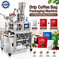 Machine d'emballage automatique de café pour sachets de café filtre et emballage de pochettes extérieures