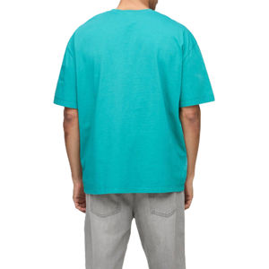 T-shirt pour homme en coton 100% effet délavé, coupe ample, imprimé, nouvelle collection, design personnalisé, durable. - Product Image 2