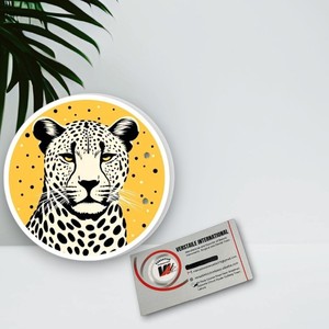 Black White Flower Diamond Cheeta Print Acrylic Magnetic Lash Tiles Reusable Eco-Friendly Private <b>Label</b> Lash Plate Eyelash - Product Image 4