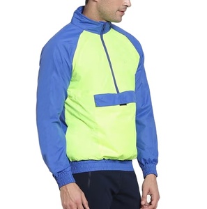 Chaqueta de Diseñador con Media Cremallera para Hombre, Chaqueta Negra de Color Sólido, Chaqueta Cortavientos Ligera - Product Image 4