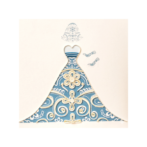 Vietnamese Quilling Card Couple Beatiful Wedding Dress Design Handmade 3D Greeting Card <b>Envelope</b> Wedding Luxury Couple Wedding - Product Image 1