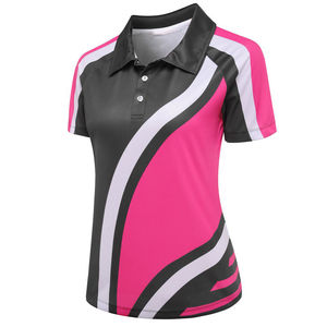 Polo personnalisé sublimé en gros pour femme – T-shirt et polo de golf en polyester de qualité supérieure avec design imprimé par sublimation - Product Image 1
