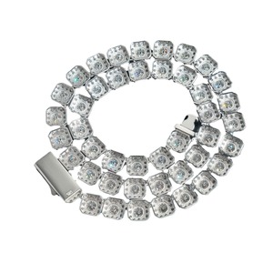 Premium Quality Round Moissanite Diamond <b>Necklace</b> for Wedding Party Gift Use Available at Factory Price - Product Image 2