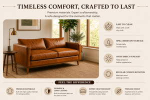 Contemporary 2.5 Seater Mid Century Modern Loveseat Sofa with Plush Cushion <b>Seating</b> Simple Design Loveseat <b>for</b> Modern Home Decor - Product Image 4