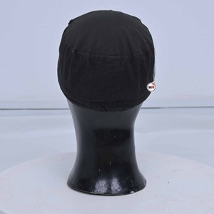 Black 6-Panel Streetwear <b>Caps</b> With Washed Finish <b>Flat</b> Brim Unisex Casual Fitted Hat Adult Size 58-60CM Canvas Material <b>Mens</b> <b>Caps</b> - Product Image 2