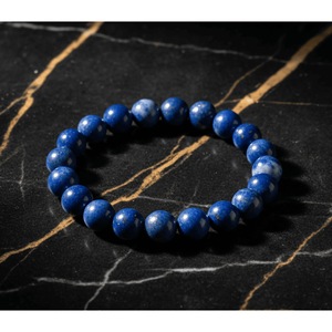 Wholesale Handcrafted Lapis Lazuli Tumble Faceted <b>Bracelet</b> Natural <b>Healing</b> Crystal Beaded <b>Bracelet</b> with Pearl Main Stone - Product Image 3