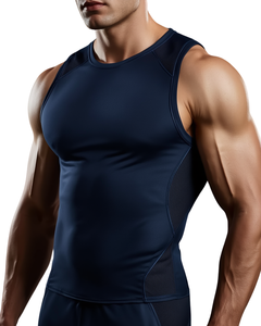 Camiseta Deportiva de Entrenamiento para Hombre, Ajustada, con Soporte Muscular - Product Image 1