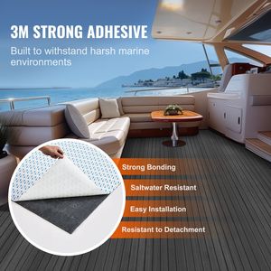 94.5 \ "X 23.6 \" antiscivolo per barche in schiuma EVA moquette marina autoadesiva per barche yacht pontone kayak 15.5 piano di calpestio di piedi quadrati - Product Image 3