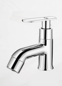 Robinet de lavabo en alliage de zinc à corps long et durable, à montage sur colonne, pour salle de bain et évier de cuisine, usage plomberie - Product Image 2