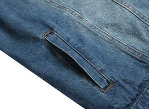 Best Style Men's Slim Winter <b>Denim</b> <b>Jacket</b> Coated Streetwear <b>Custom</b> Made Size Eco-Friendly Breathable Quick Dry Stand Front - Product Image 5