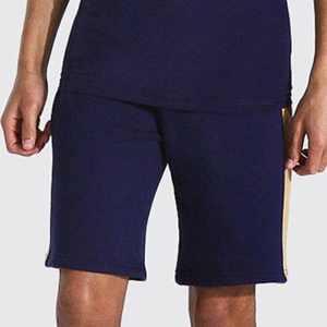 Men's Short <b>Set</b> Color Block T-Shirt and Fleece Shorts Wholesale Price Oversized High Neck Street Wear Summer Men <b>Twin</b> <b>Sets</b> - Product Image 6