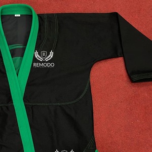 Uniforme de Artes Marciales Transpirable, Duradero y de Secado Rápido, en Poliéster/Algodón Elástico, para Jiu Jitsu, Karate, con Logotipo Bordado Personalizado, OEM - Product Image 2