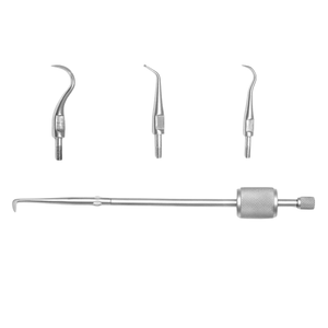 Removedor de Coronas Morrell, Removedor Manual de Puentes Dentales, Instrumento Restaurador de Acero Inoxidable con 3 Puntas, Kit de Herramientas Dentales, CE - Product Image 2