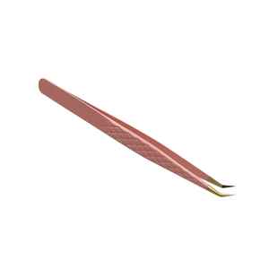 Pinzas de Maquillaje para Pestañas de Alta Calidad, Color Rosa Sólido, Marca Rusa, Duraderas, con Logotipo Personalizado, Punta Puntiaguda de Acero Inoxidable, Marca Privada para Mujer - Product Image 3