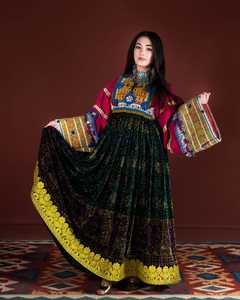Vintage Boho Traditional Women's Clothing Handmade Embroidered Custom Sizes Wholesale Afghani Casual <b>Dresses</b> - Product Image 6