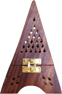 CRAFT Handmade <b>Wooden</b> Incense <b>Burner</b> Drawer Customized Color Tabletop Use <b>for</b> Rosewood Dhoop Batti Bakhoor Loban - Product Image 4