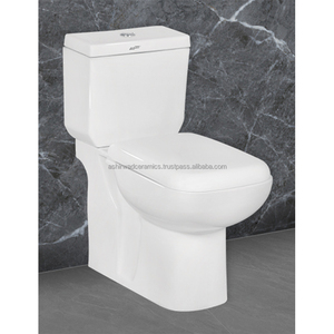 Premium Square Two Piece WC Toilet Set Vitreous China Bathroom Fixture Modern Sanitary Ware Export Quality 1005 Premium Square T - Product Image 2