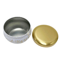 OEM ODM personnalisé vente en gros de haute qualité ronde petite taille boîte en métal emballage vide stockage boîtes de conserve pour bougies
