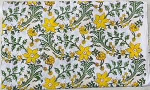 Tissu de course 100 % coton écologique fait main, imprimé au bloc à la main, léger, vendu au mètre, pour sacs de garçons, vente en gros - Product Image 2