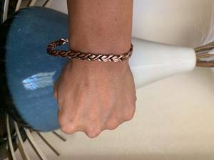 Woven Design <b>Copper</b> Jewelry Healing Inspired Stylish Bracelet Boho Fashion Rustic Charm Modern Lightweight Cuff <b>Copper</b> Fashion - Product Image 5