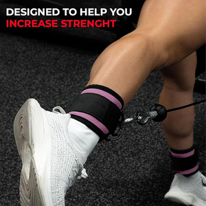 Correas de tobillo acolchadas para ejercicios de piernas con cable, levantamiento de pesas, entrenamiento de glúteos, muñequeras de gimnasio, venta al por mayor en Europa - Product Image 2