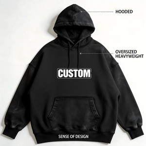 Sweat-shirt streetwear personnalisé en polyester/coton 280GSM, coupe classique, design graffiti brodé et imprimé, toutes les couleurs - Product Image 1