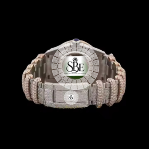 Reloj de Lujo para Hombre con Movimiento de Cuarzo ETA, Incrustaciones de Diamantes, Caja Cuadrada de Acero Inoxidable de 40 mm, Esfera de Cristal de Zafiro, Resistente al Agua 3BAR - Product Image 4