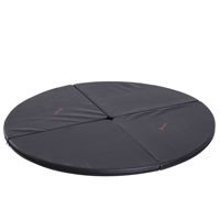 Tapis de Danse Pliable Portable 2' x 5' Léger pour Gymnastique, Épaisseur 5 cm, Couleur Noire