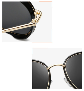 LMAMBA 819 2024 New Arrive Trend Retro Shades Designer Custom Logo Metal <b>Frames</b> Polarized Lens Round Sunglasses Women Men - Product Image 4