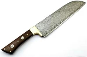Personalized Handmade High Quality Eco-Friendly Damascus Steel Chef Chopper <b>Knife</b> Rosewood Handle Non-Stick Coating Dishwasher - Product Image 4