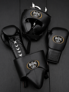 No Boxing No Life Nouveauté Ensemble de boxe en cuir de vachette véritable Ensemble de sparring professionnel sur mesure pour l'entraînement Unisexe - Product Image 2
