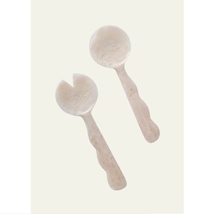 Ensemble de cuillères à salade en résine avec un design de découpe unique, lavables au lave-vaisselle, pour servir et mélanger, décoration de cuisine et de maison - Product Image 6