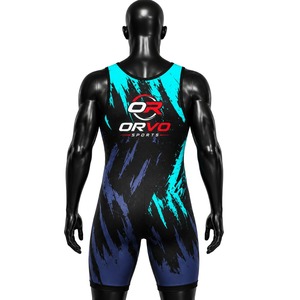 ORVO SPORTS Custom Breathable Plus Size Wrestling Singlet Unisex Tank Top Sleeveless Fitted Sports <b>Romper</b> Sublimation Print - Product Image 6
