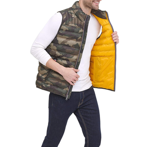 Men's Utility Puffer <b>Vest</b> Multi Pocket Quilted Sleeveless Jacket Wholesale Factory Manufacturer Comfortable Sleeveless Winter - Product Image 3