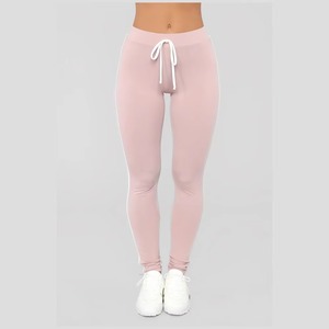 <b>Women's</b> Pink 2 Piece Hooded Sweatshirt Set Short Leggings Sporty Knitted Stretchy Streetwear Eco-Friendly 100% Cotton Workout - Product Image 6