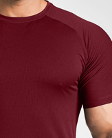 T-shirt de fitness pour homme, coupe ajustée, respirant, de haute qualité, OEM, en Spandex/Polyester, impression numérique, tissu personnalisable
