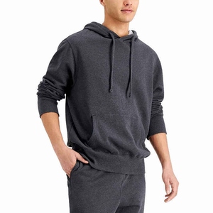 Men's Casual Solid Polyester/Cotton Blend Fleece Hoodie Shorts Set Breathable Autumn Two-Piece Elastic cottonBreathable - Product Image 6