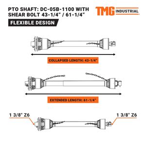 Trincia Rotante TMG TRC60 da 60 Pollici con Attacco a 3 Punti e Albero PTO con Frizione a Slittamento per Trattori da 20-60 CV, 540 RPM - Product Image 4