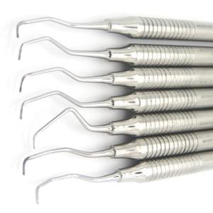 Juego de Curetas Dentales Manuales de Acero Gracey Set 7 para Periodoncia, Planificación Radicular, Eliminación de Cálculos, CE Shuja Surgico - Product Image 1