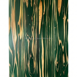 IRODORITAI FLOOR UZUKURI F-02-G Plancher en bois massif de cèdre japonais moderne avec revêtement céramique et design à rainures et languettes - Product Image 1