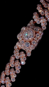 S925 Lab Grown Diamond Necklace Women's Luxury Flower Design Party Jewelry Prong Setting Round Brilliant Cut - Product Image 2