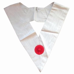 Collar de Rito Francés de 30 Grados Premier Grand Juge, Regalia Masónica Negra con Adornos y Escamas Plateadas para Oficiales de Logia - Product Image 3