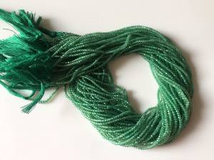 ลูกปัดพลอยออนิกซ์สีเขียวธรรมชาติทรงกลมเหลี่ยมเพชรพลอย ตัดแบบสม่ำเสมอ สำหรับทำเครื่องประดับ ร้อยเป็นเส้น - Product Image 5