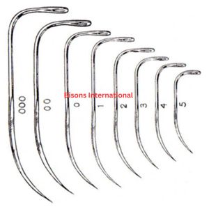 เข็มเย็บผ่าตัดสัตว์คุณภาพสูง BISONS แบบ Loopuyt ทำจากเหล็กกล้าไร้สนิม สำหรับปศุสัตว์ ใช้ซ้ำได้ โค้งงอ - Product Image 2