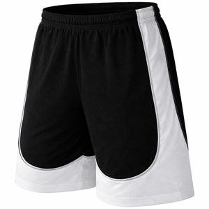 <b>Men's</b> Black And <b>White</b> Color Blocked Sport <b>Shorts</b> With Side Stripe Elastic Waist Quick Dry <b>Short</b> Length - Product Image 5