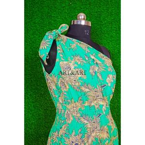 Vestido indio de algodón hecho a mano, largo, personalizable, multicolor, vestido de verano, sexy, para fiesta, sin mangas, regalo para mujer. - Product Image 6