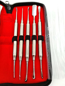 ชุดเครื่องมือทันตกรรมแบบใช้มือทำจากพลาสติก 10 ชิ้น ชุดแยกกระดูกปริทันต์ เครื่องมือแยกเยื่อหุ้มกระดูก อุปกรณ์พลิกฟลัปสำหรับการปลูกถ่าย ใช้ซ้ำได้ - Product Image 6
